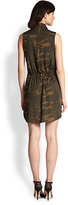 Thumbnail for your product : Haute Hippie Camouflage Sleeveless Shirtdress