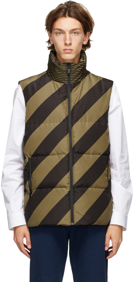 Fendi Reversible Tan & Black Down 'Forever Fendi' Puffer Vest - ShopStyle  Outerwear