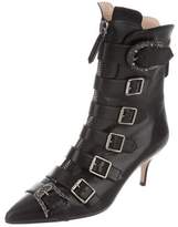 Thumbnail for your product : Gucci Dionysus Pointed-Toe Ankle Boots