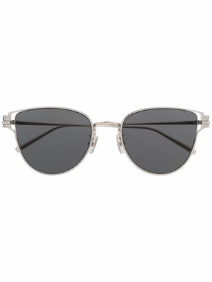 Boucheron Cat-Eye Wire-Frame Sunglasses