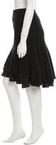 Thumbnail for your product : Robert Rodriguez Cashmere & Silk-Blend Ruffled Skirt