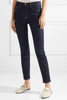 Thumbnail for your product : Current/Elliott The High Waist Skinny Jeans - Dark denim
