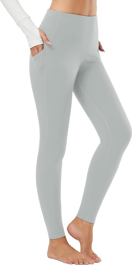 FULLSOFT 3 Pack Fleece Lined Leggings for Women-Thermal Leggings with  Pockets High Waist Winter Warm Yoga Pants Workout