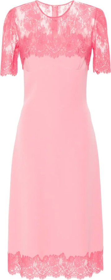 Ermanno Scervino Floral-Lace Midi Dress - ShopStyle