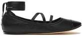 Thumbnail for your product : Sigerson Morrison Matte And Patent-Leather Ballet Flats