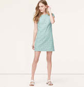 Thumbnail for your product : LOFT Short Sleeve Lace Shift Dress