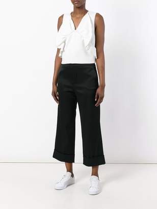 Pt01 wide leg cropped trousers