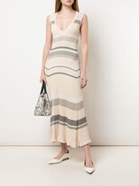 Thumbnail for your product : Proenza Schouler Striped Sleeveless Knitted Dress