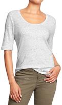 Thumbnail for your product : Old Navy Women's Half-Sleeved Slub-Knit Tees