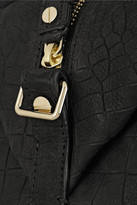 Thumbnail for your product : Lanvin Trilogy croc-embossed nubuck bowling bag