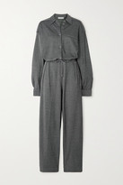 Thumbnail for your product : Ninety Percent + Net Sustain Striped Organic Cotton-blend Jacquard Jumpsuit