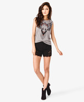 Thumbnail for your product : Forever 21 Paisley Embroidered Shorts