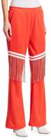 Thumbnail for your product : Each X Other Jeweled-Fringe Cotton Track Pants