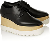 Thumbnail for your product : Stella McCartney Faux glossed-leather platform brogues