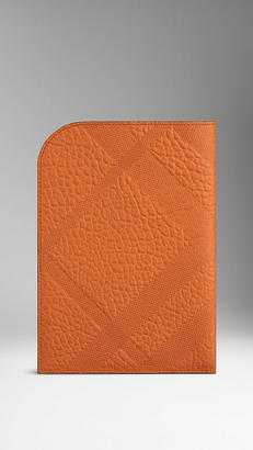 Burberry Embossed Check Leather Ipad Mini Case