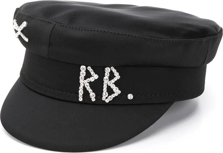 Ruslan Baginskiy Rhinestone Logo Breton Hat