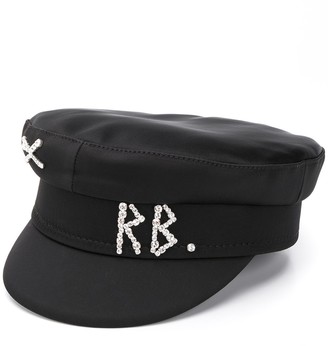 Ruslan Baginskiy Rhinestone Logo Breton Hat