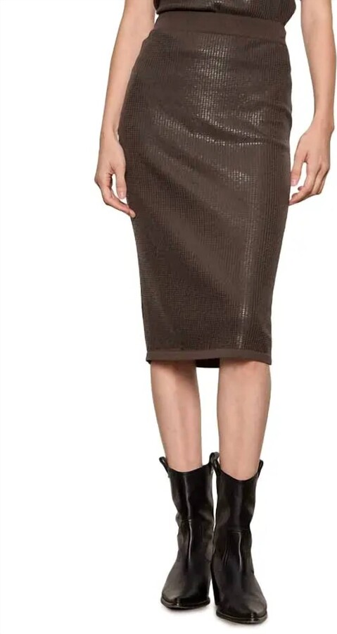 Sanctuary Sparkle Sequin Pencil Skirt In Ink
