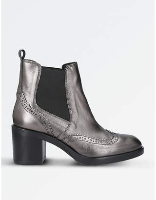 Carvela Slow Down metallic-leather Chelsea boots