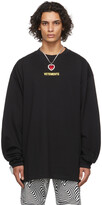 Thumbnail for your product : Vetements Black Logo Label T-Shirt
