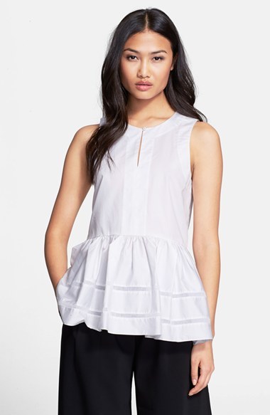 Tibi 'Origami' Peplum Top - ShopStyle