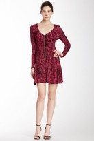 Thumbnail for your product : Tracy Reese Printed V-Neck Zip Dress