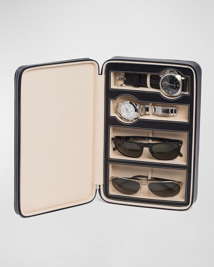 Amazon.com: KAMIER Sunglass Organizer Leather Eyeglasses Collector Eyewear  Display Case Storage Box,Two-Tier Wooden Sunglass Organizer For Women Men  with Sunglass Holder and Drawer,Beige : Clothing, Shoes & Jewelry