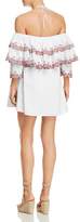 Thumbnail for your product : Rebecca Minkoff Dena Tiered Ruffled Eyelet-Detail Mini Dress