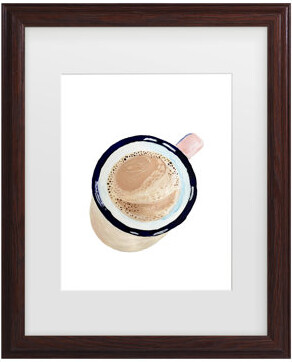 Bolog Key And Sea Coffee Matted Framed Art