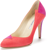 Thumbnail for your product : Brian Atwood Brigit Suede Colorblock Pump