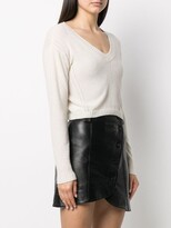 Thumbnail for your product : Philosophy di Lorenzo Serafini Cropped Cashmere-Wool Jumper
