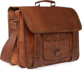 Thumbnail for your product : Vida Vida Men's Brown Vida Vintage Special Handmade Leather Laptop Bag