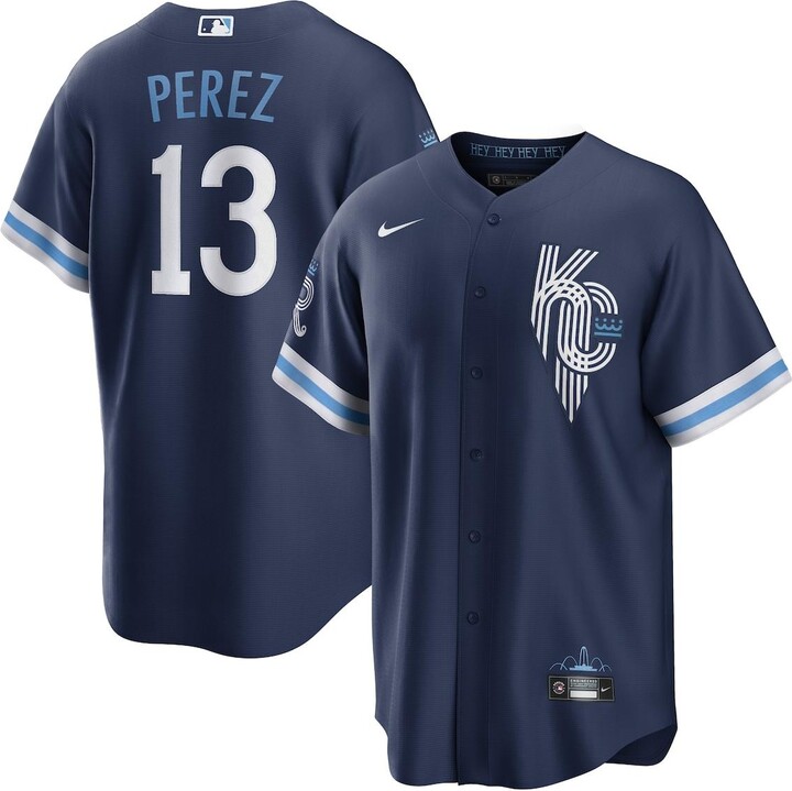 Nike Men's Salvador Perez Navy Kansas City Royals 2022 City Connect Replica Player Jersey