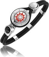 Thumbnail for your product : Forzieri Rudder & Compass Stainless Steel and Rubber Bracelet