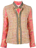Etro - open tweed jacket - women - Soie/coton/Ramie/Viscose - 40