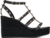Thumbnail for your product : Valentino Garavani Rockstud 95mm caged wedge sandals