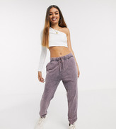 Thumbnail for your product : ASOS DESIGN Petite basic jogger with tie in acid wash
