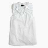 Thumbnail for your product : J.Crew Ruffle top in clip dot