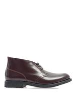 Thumbnail for your product : Cerruti Paris Crepe-sole leather derby boots