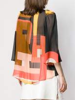 Thumbnail for your product : L'Autre Chose tied neck geometric blouse
