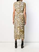 Thumbnail for your product : Prada animal print gathered waist dress