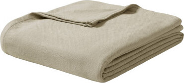 DORROM Breathable Rayon from Bamboo Cotton Blanket Khaki - Elegant Blankets And Throws For Home Comfort