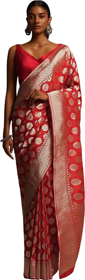  Elina fashion Pack of Two Sarees for Women Banarasi Art Silk  Woven Saree