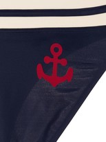 Thumbnail for your product : Marlies Dekkers Starboard anchor-print bikini bottom
