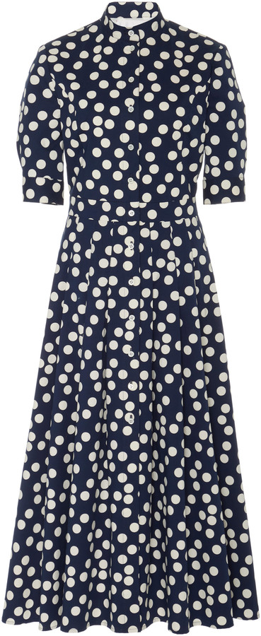 carolina herrera polka dot dress