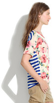 Thumbnail for your product : Madewell Slideshow tee in tearose stripe