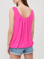 Thumbnail for your product : Very Bubble Hem Scoop Neck Vest - Pink