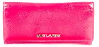 Saint Laurent Leather Continental Wallet