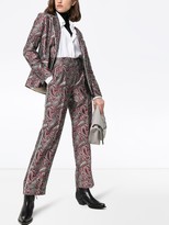 Thumbnail for your product : Golden Goose Sally paisley-print straight-leg trousers