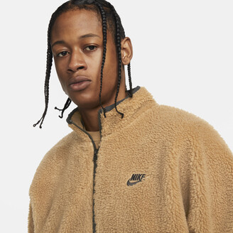 Nike Men's Club Fleece 1/2-Zip Anorak in Brown - ShopStyle Jackets